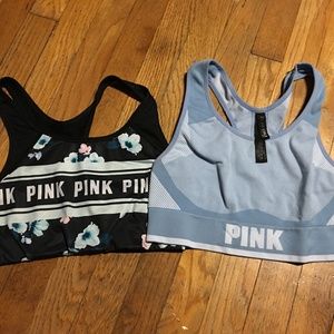 2 PINK sports bras